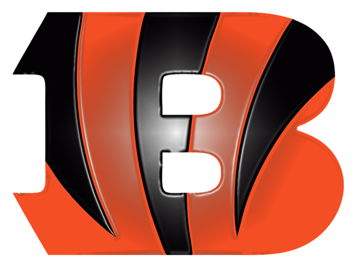 Cincinnati Bengals Plastic Effect Logo vinyl decal